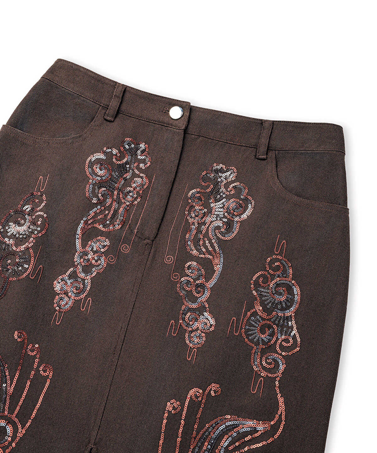 Embellished Pencil Skirt