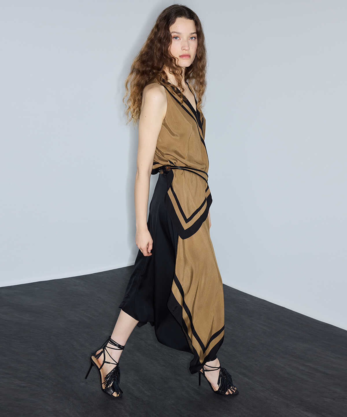 Asymmetric Midi Skirt