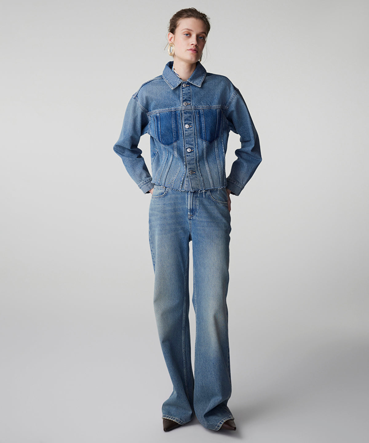 Raw Edge Denim Jacket