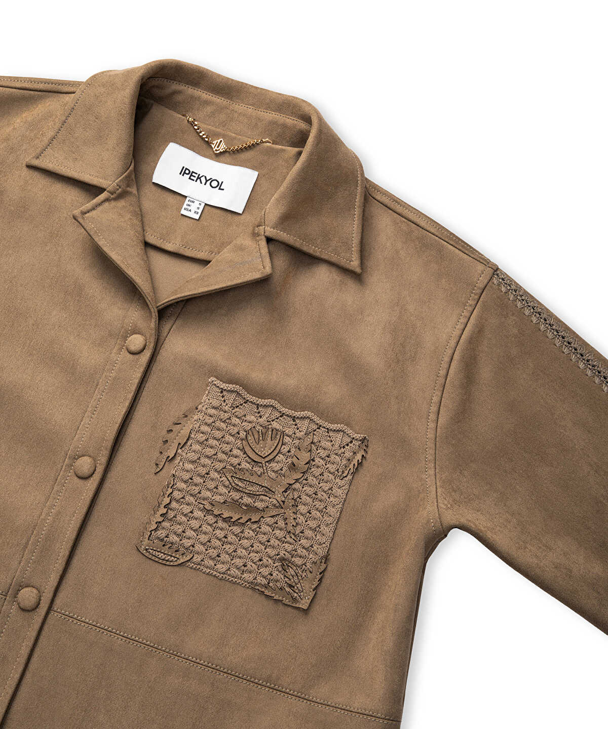 Suede-Effect Jacket