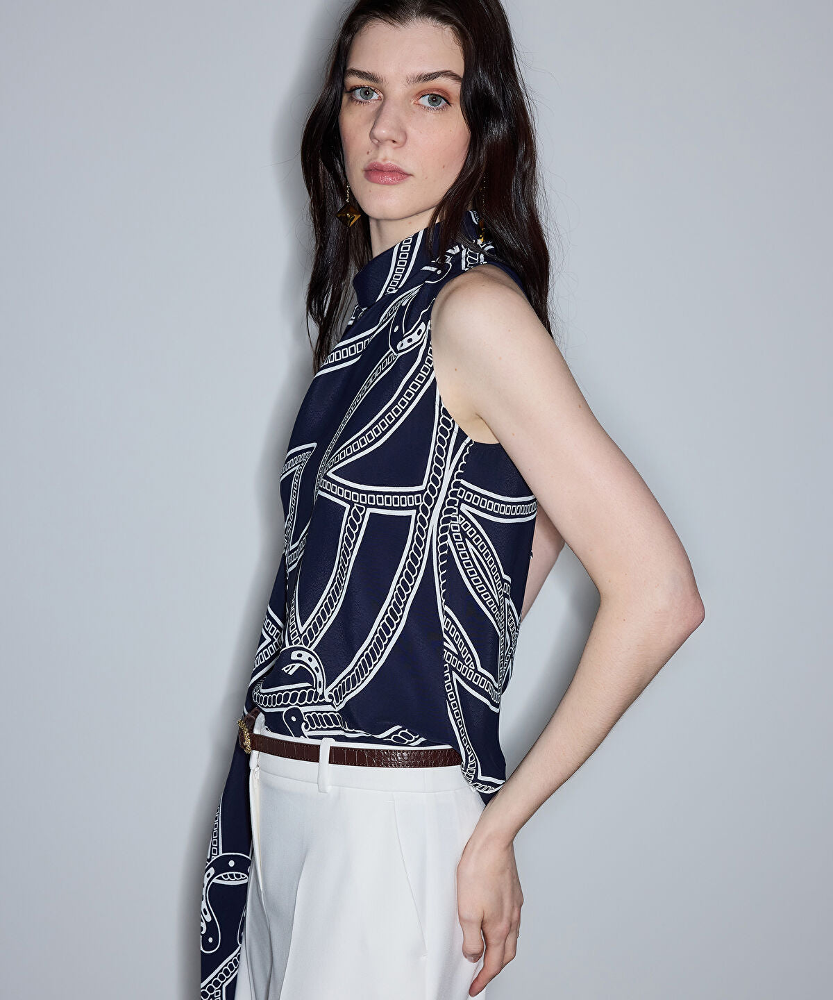 Printed Viscose Blouse