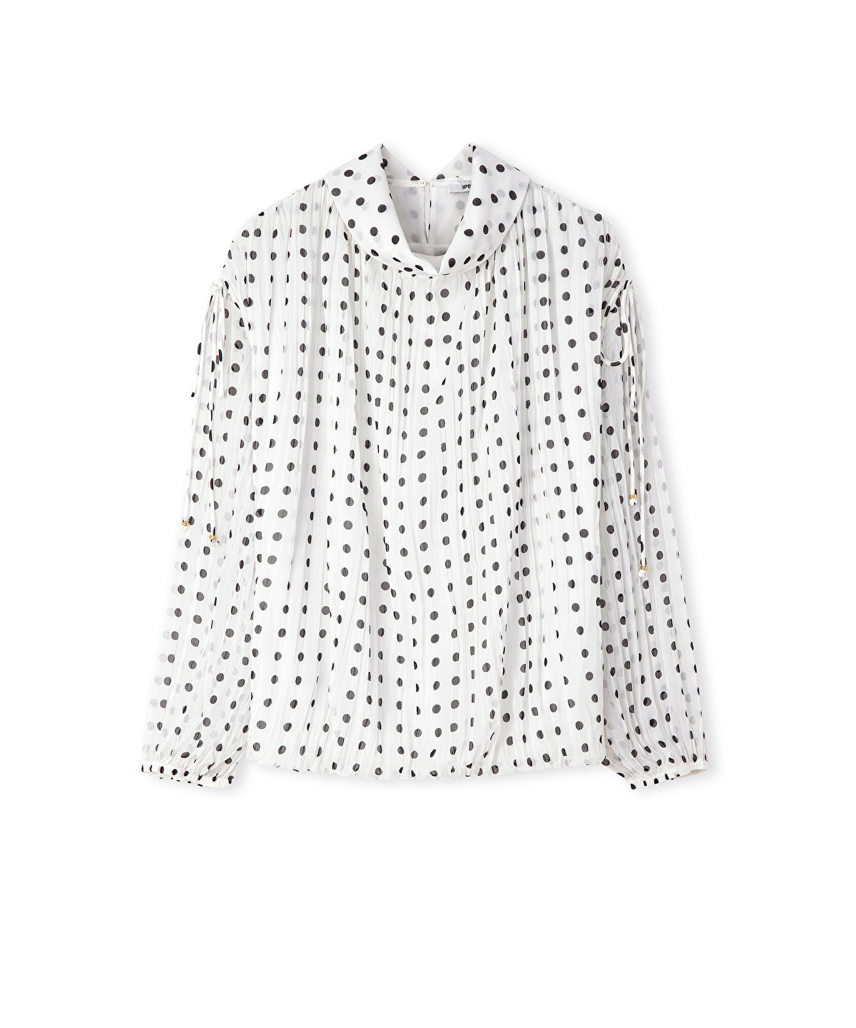 Polka-Dot Chiffon Blouse