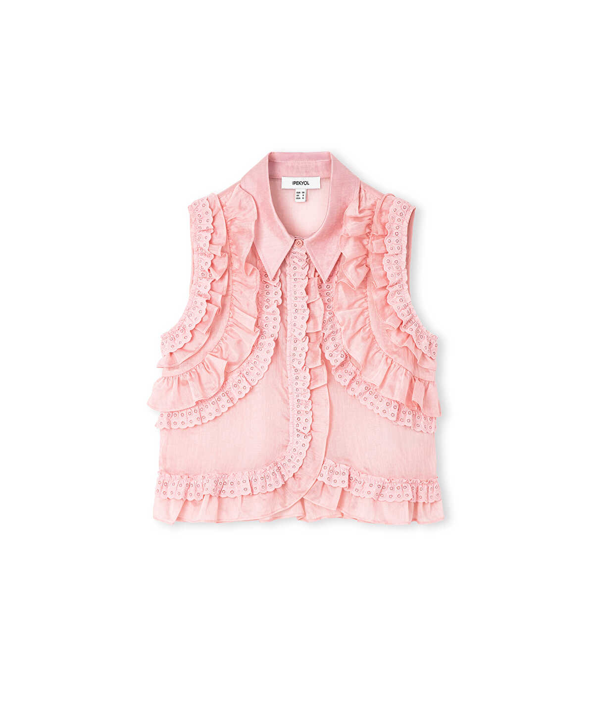 Ruffle Trimmed Blouse