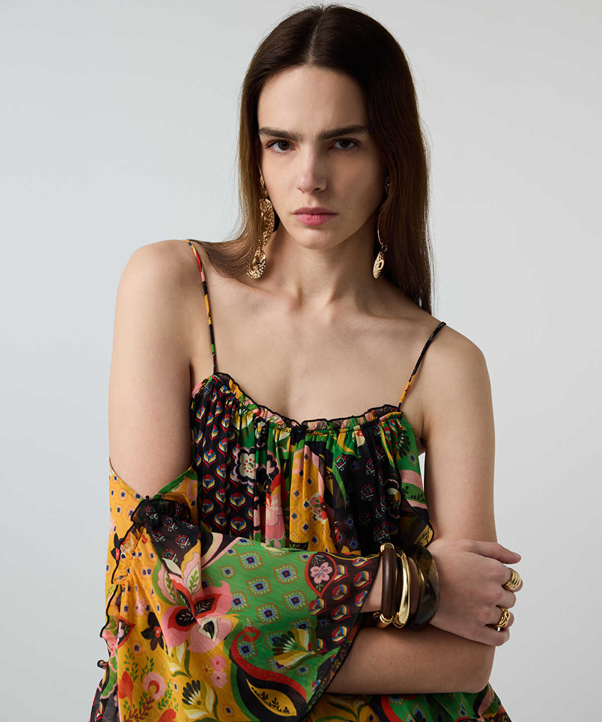 Printed Chiffon Blouse