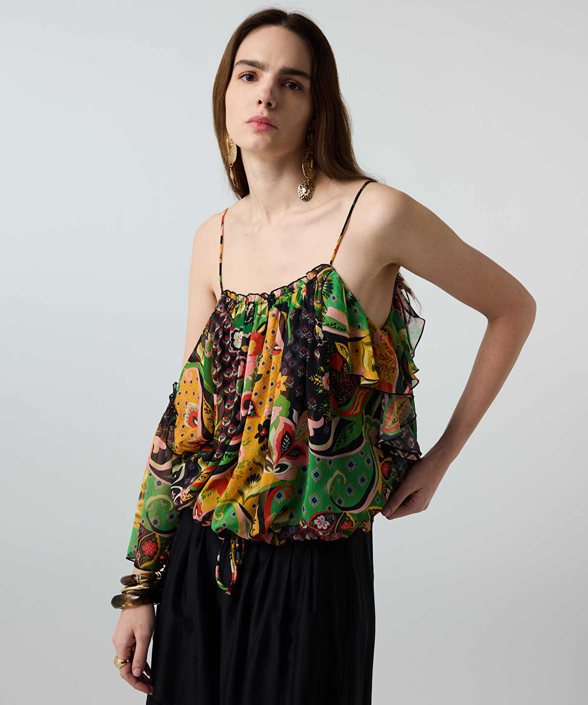 Printed Chiffon Blouse