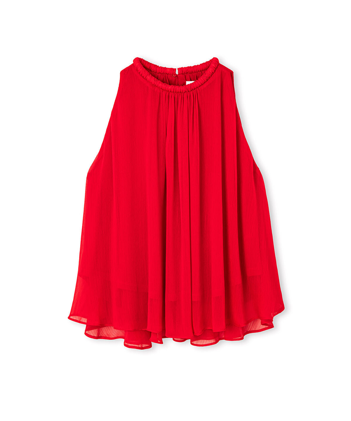 Halter-Neck Chiffon Blouse