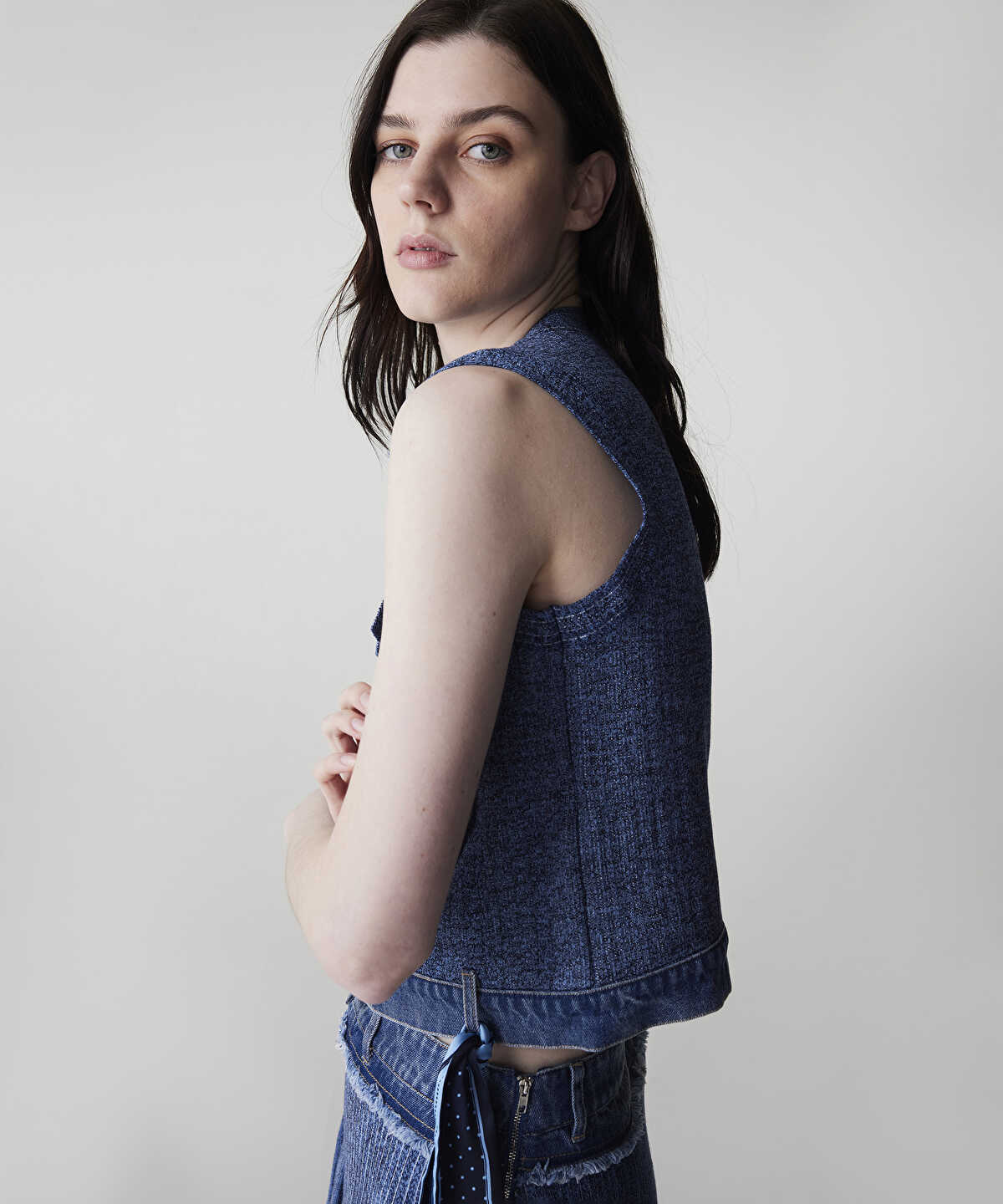 Mixed Knit Vest