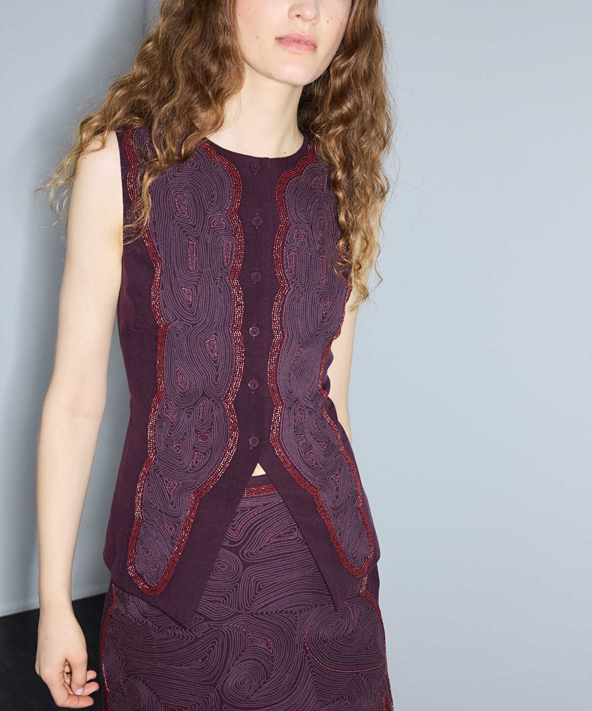 Embellished Vest