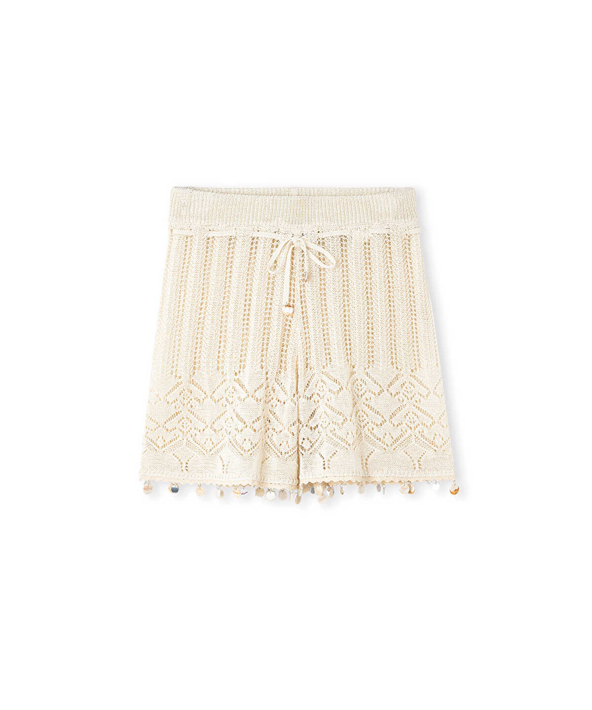Openwork Knit Shorts