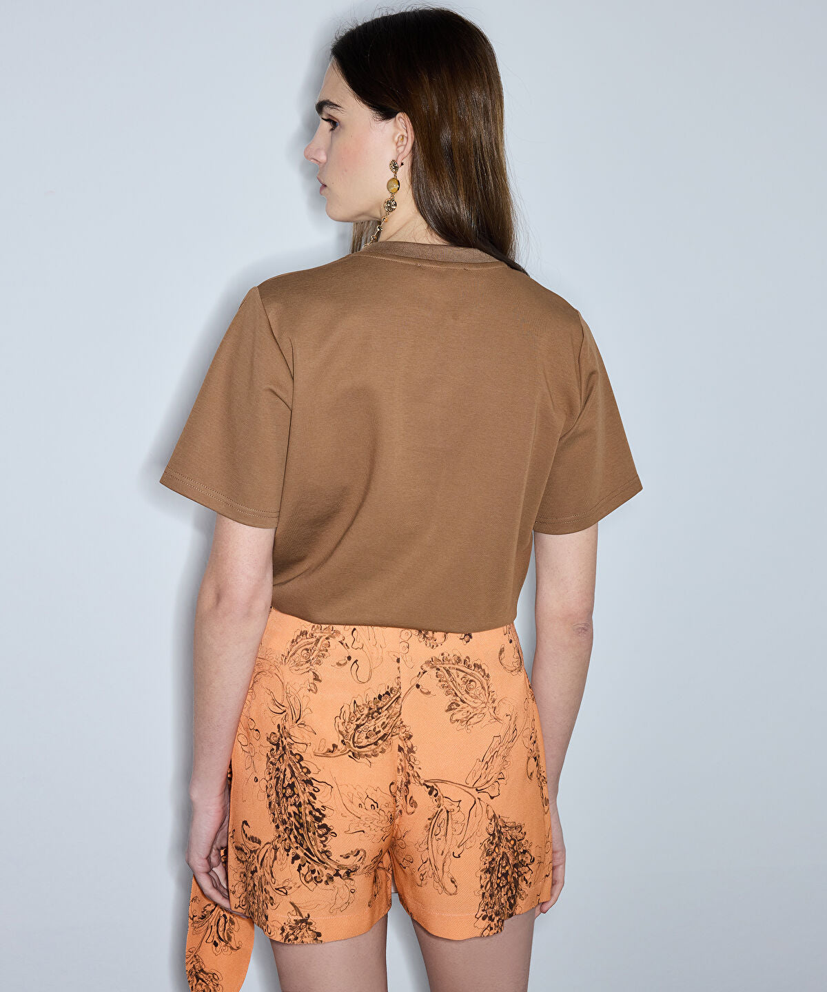Printed Wrap Skort
