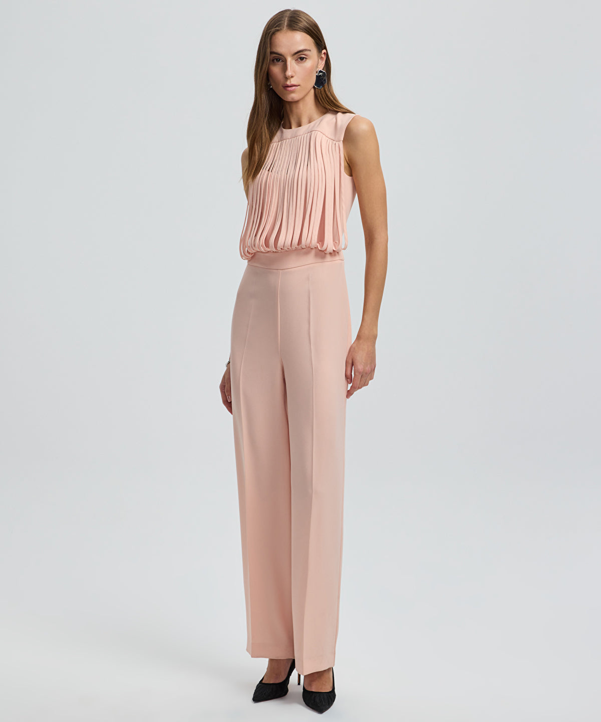 Draped Strip Jumpsuit