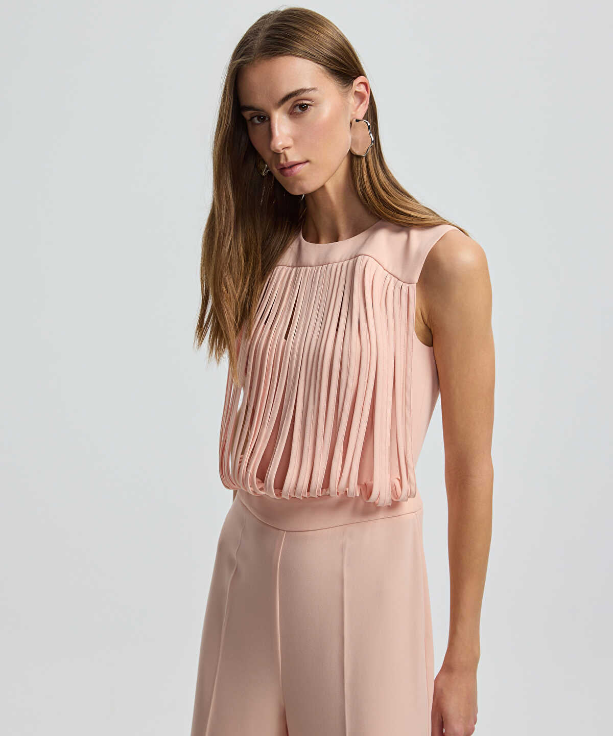 Draped Strip Jumpsuit