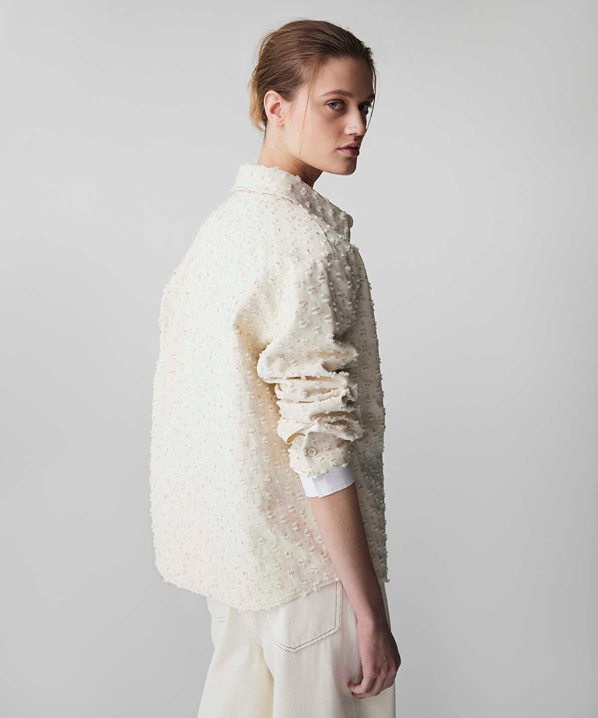 Textured Non-Denim Shirt