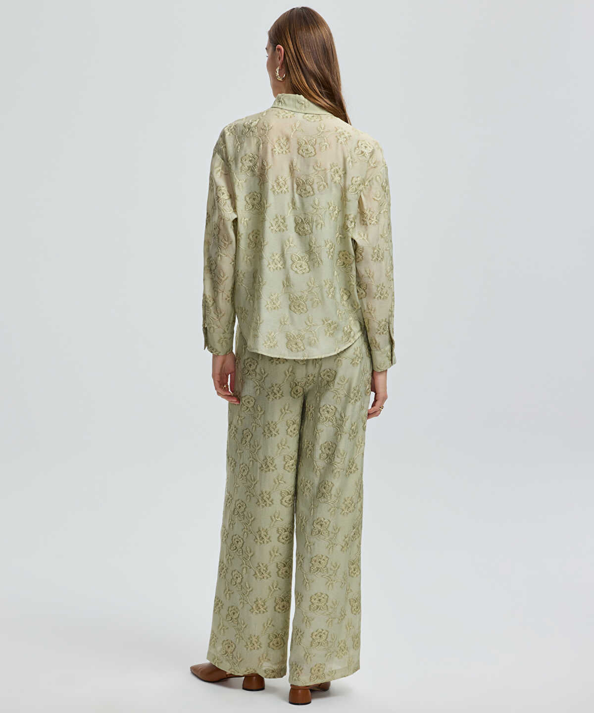 Floral Embroidered Shirt