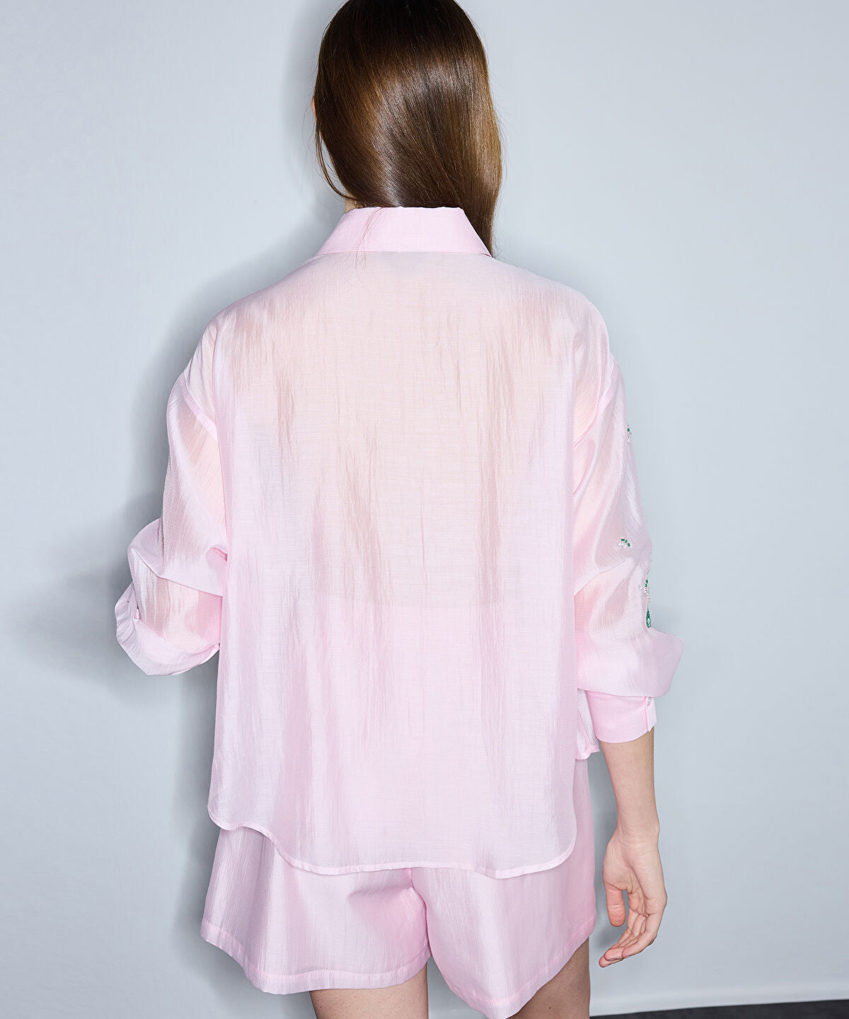 Sequin and Bead-Embellished Shirt