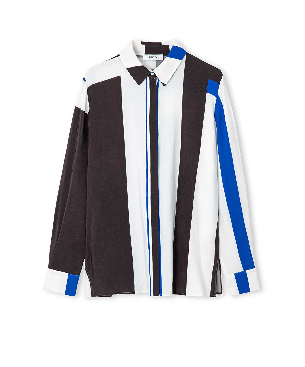 Printed Color-Block Shirt