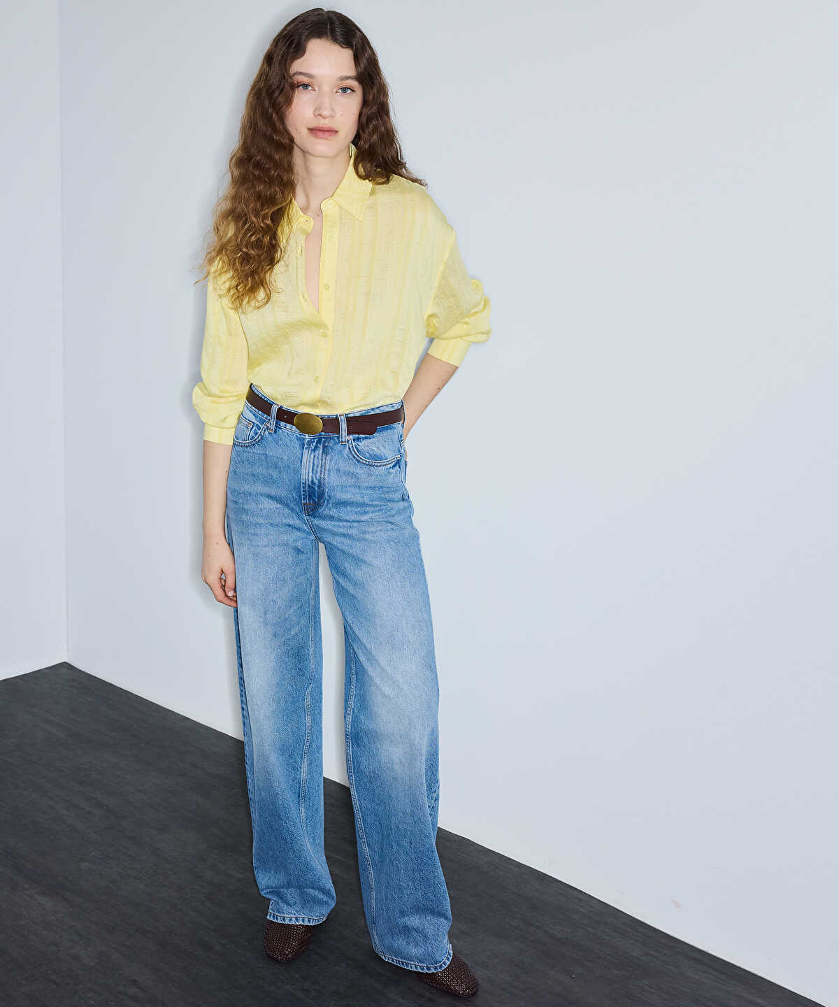 Textured Cutout Shirt