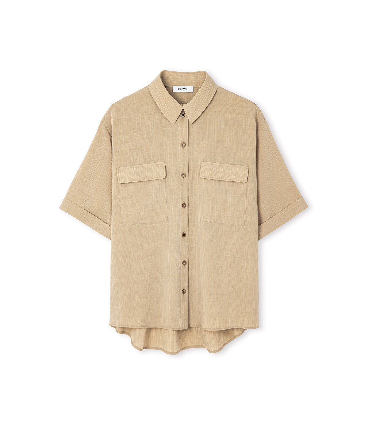 Relaxed-Fit Shirt with Flap Pockets