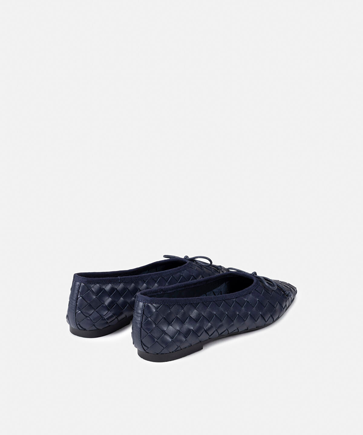 Woven Leather Ballet Flats