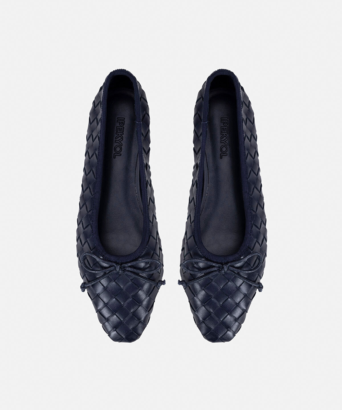 Woven Leather Ballet Flats
