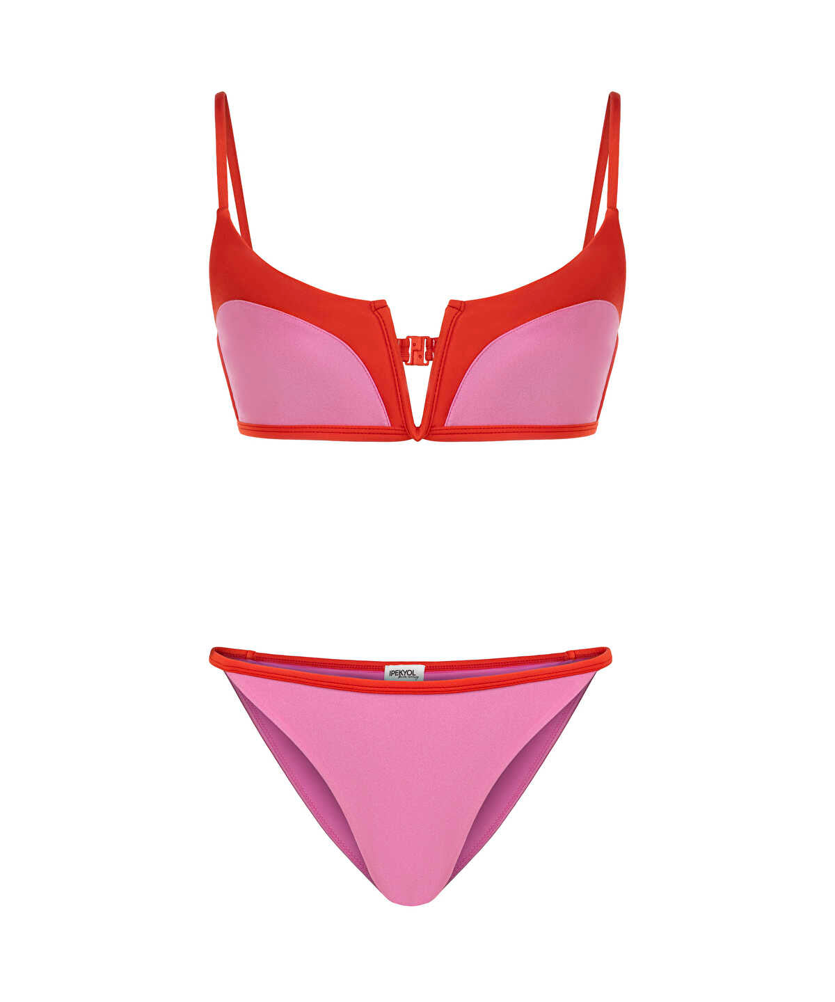 Color-Block Bikini Set