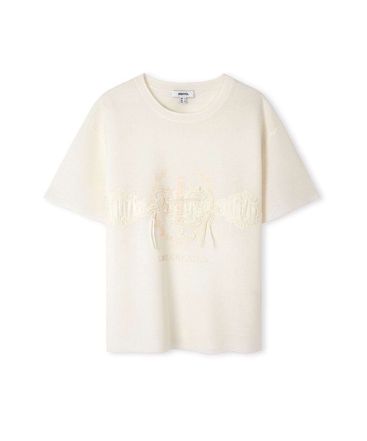 Embroidered Knit Top with Applique