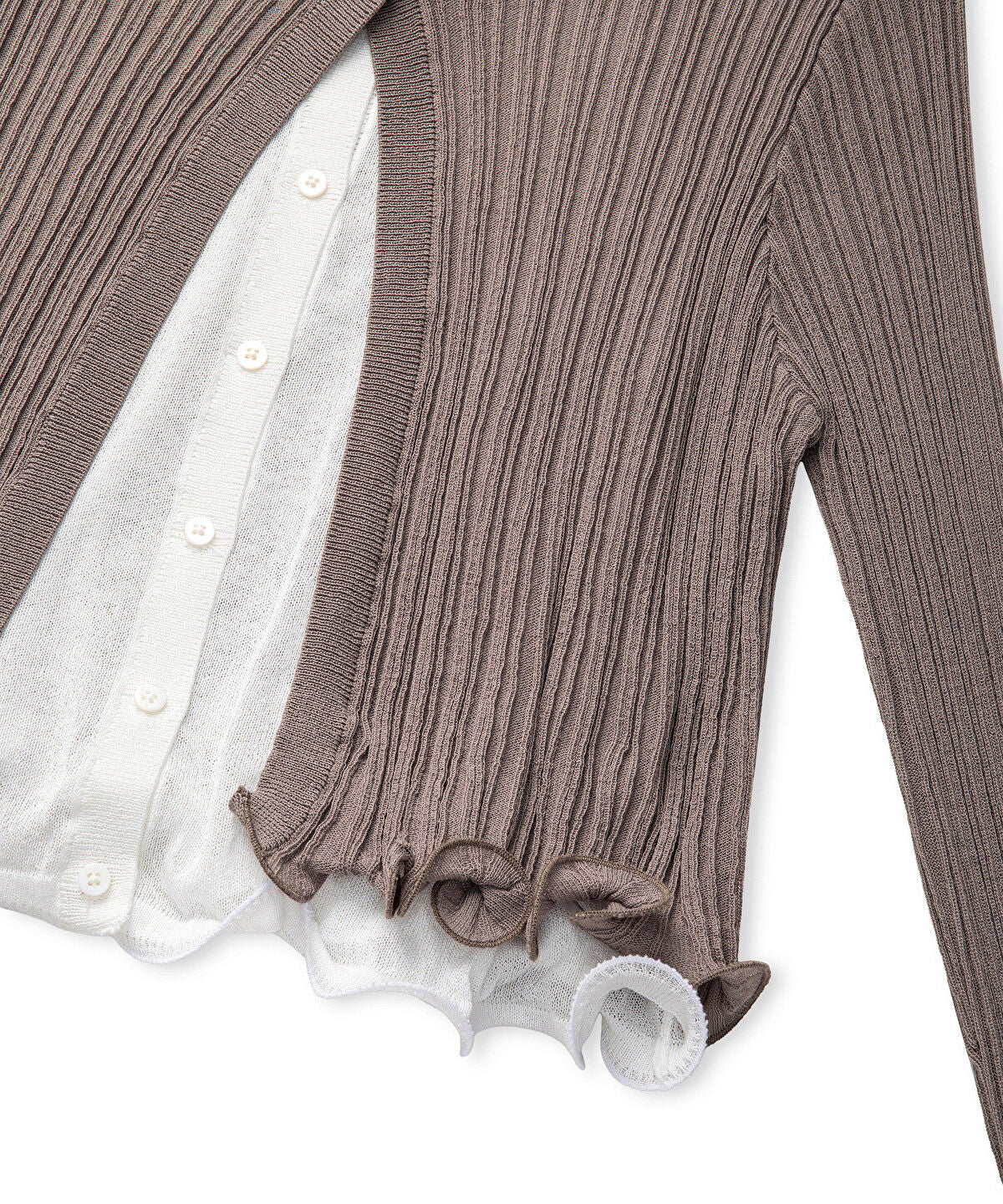 Layered Knit Cardigan