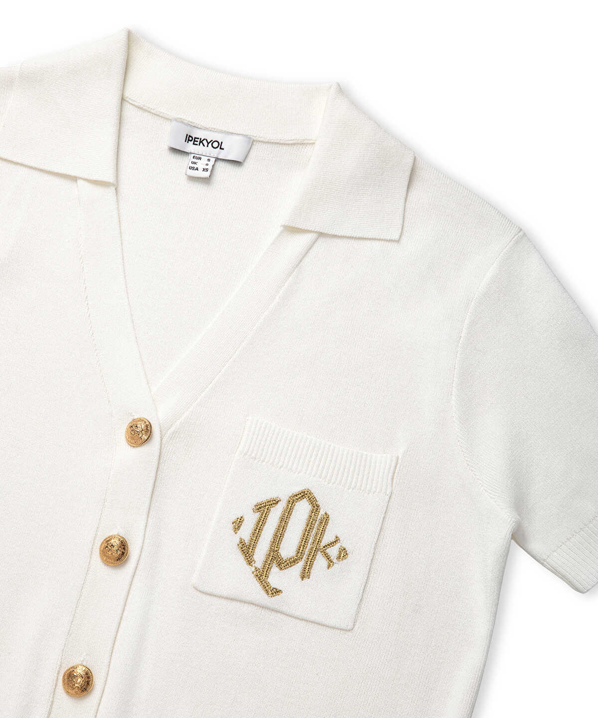 Monogram Embroidered Knit Top