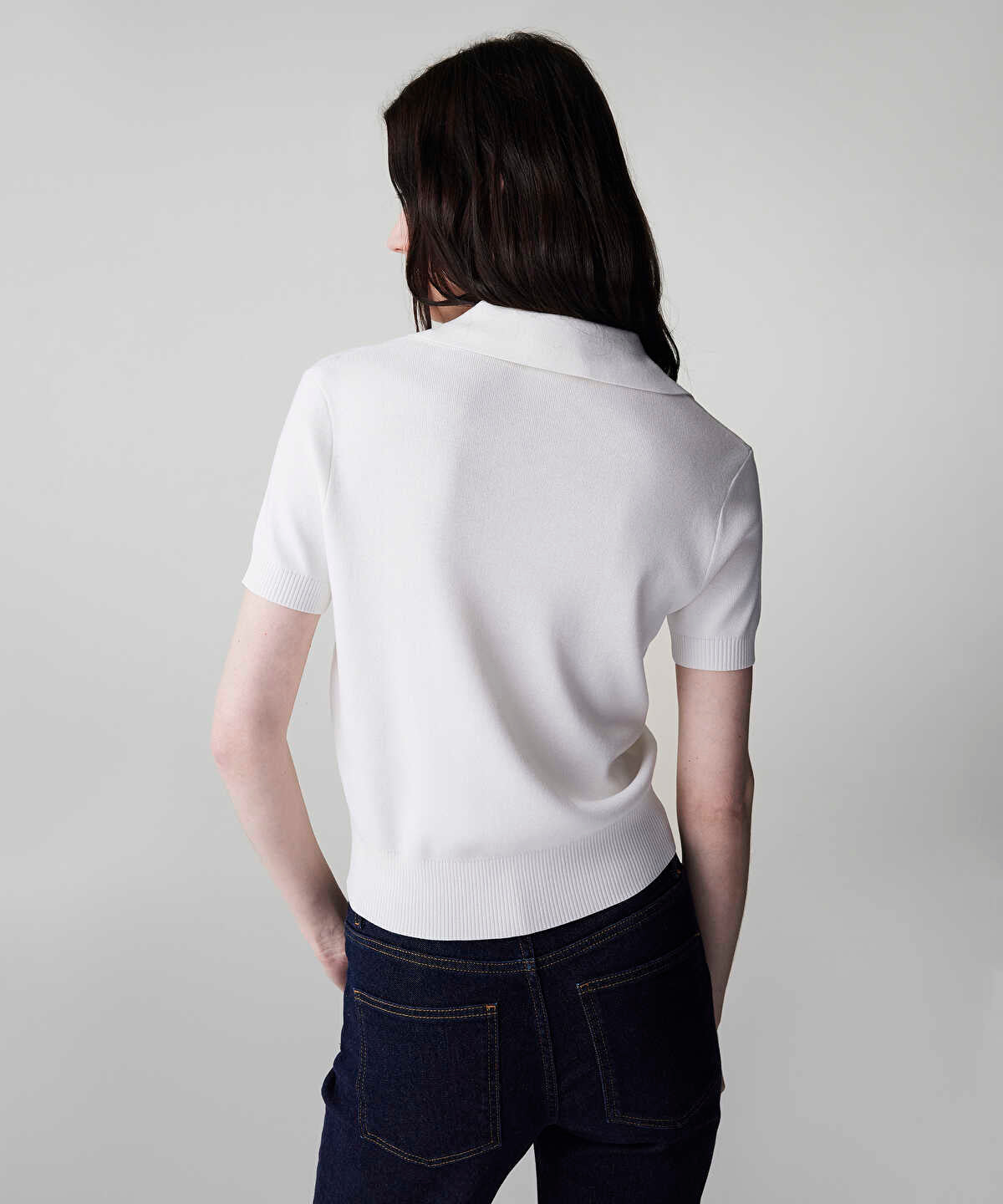 Monogram Embroidered Knit Top