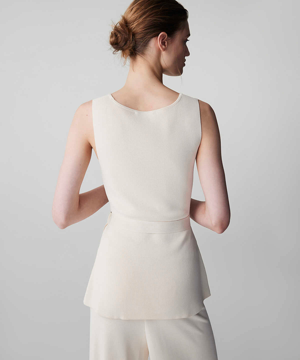 Belted Knit Top
