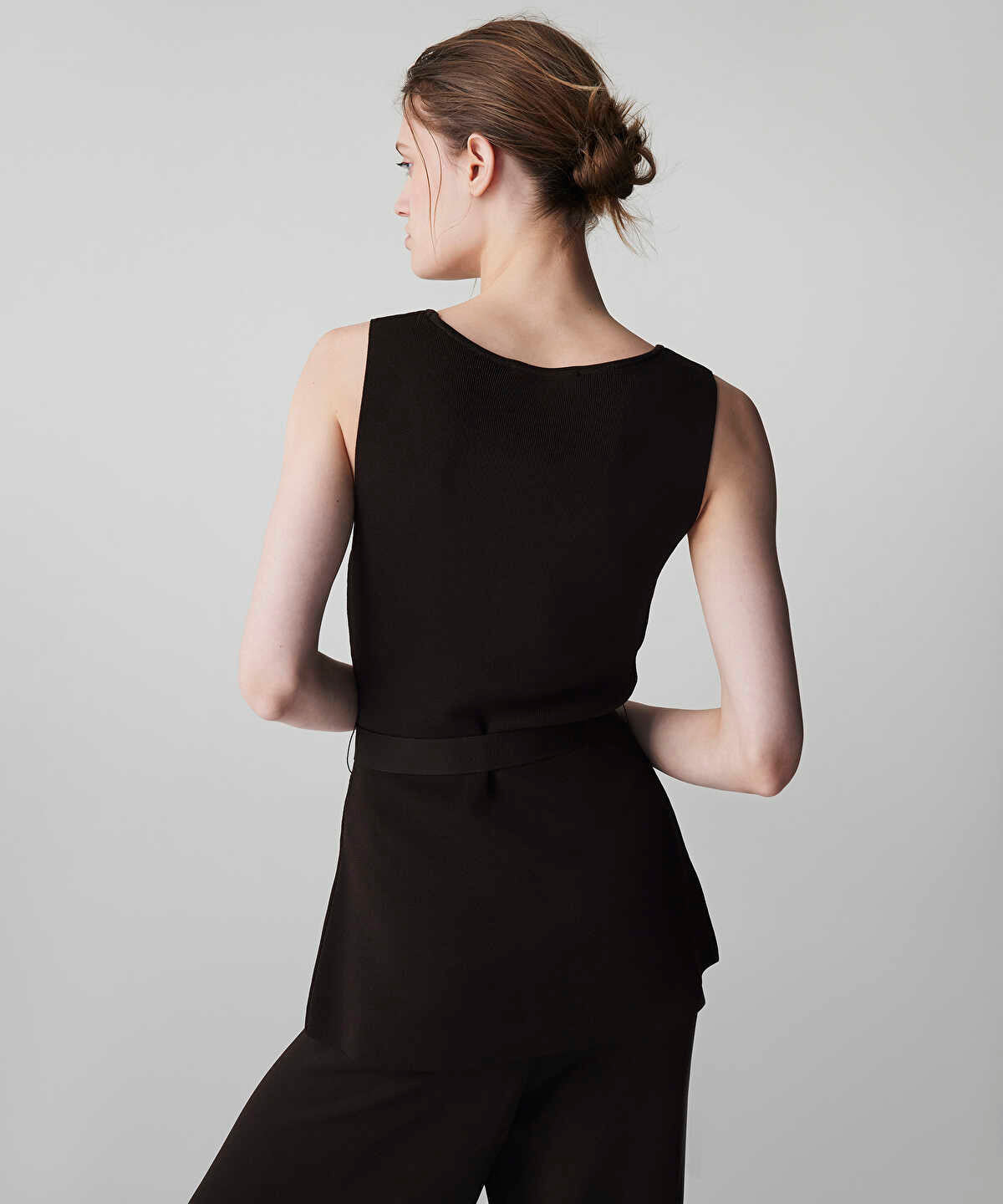 Belted Knit Top