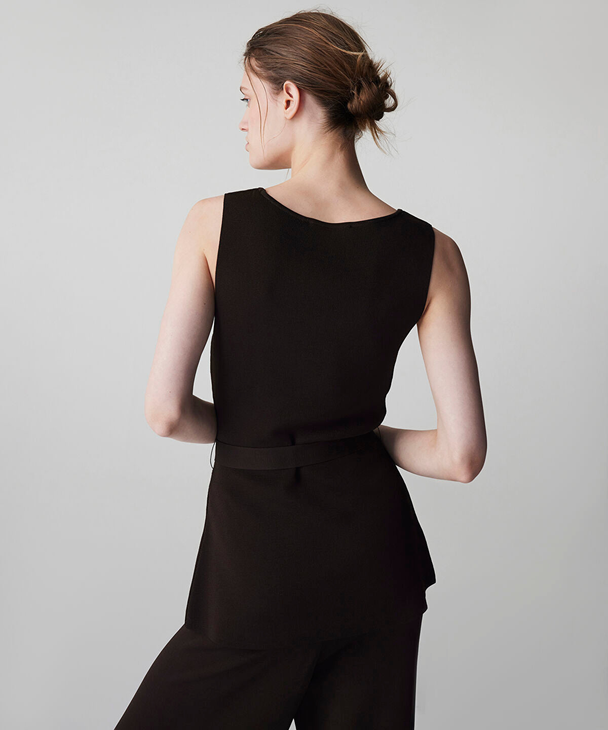 Belted Knit Top