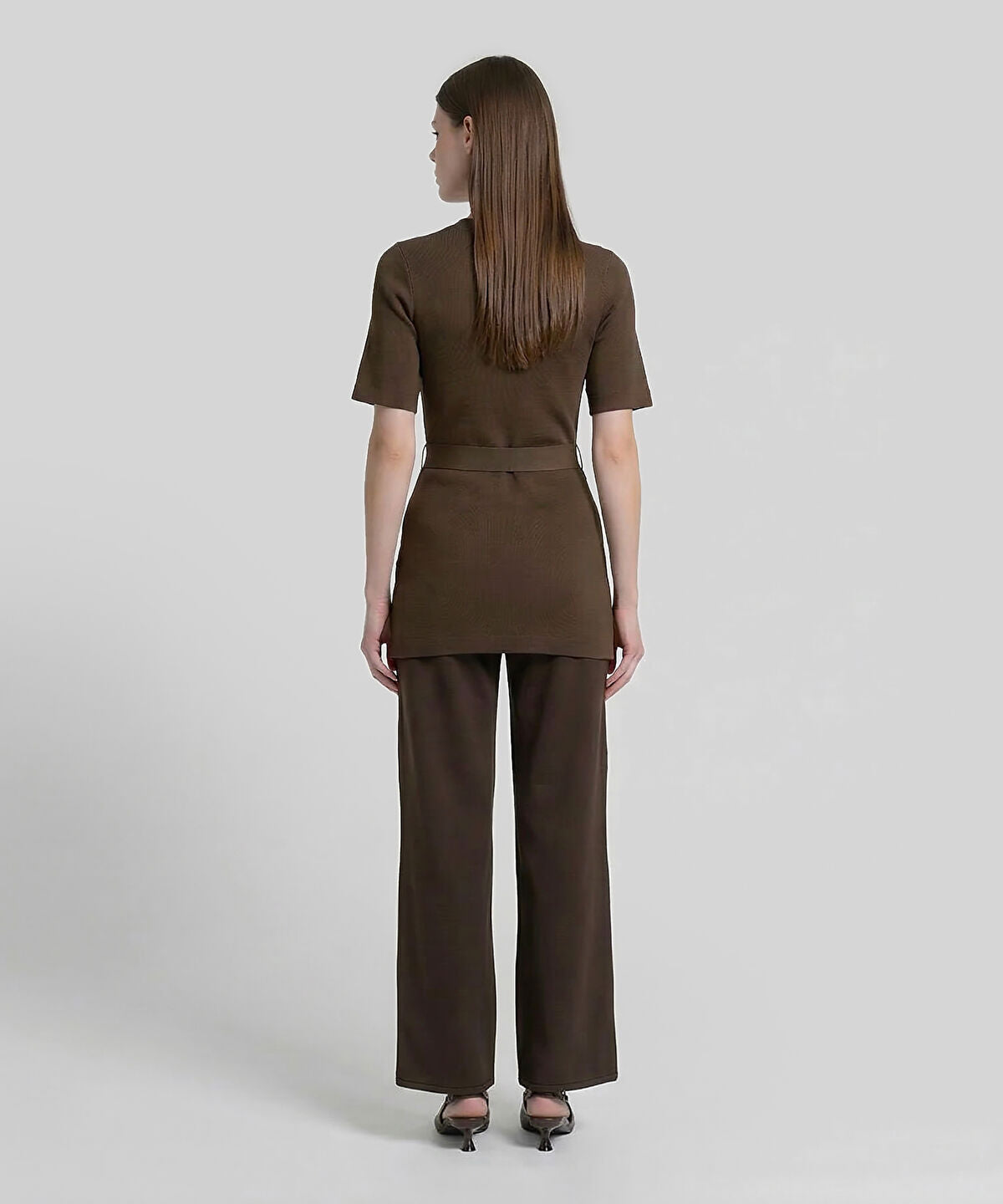 Belted Knit Top