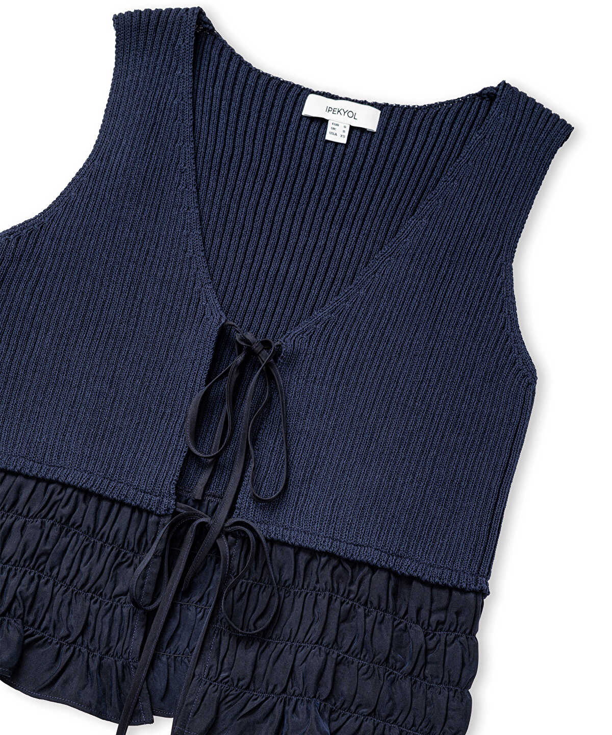 Mixed Knit Top
