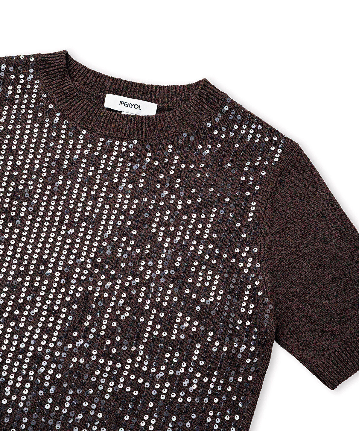 Sequinned Knit Top
