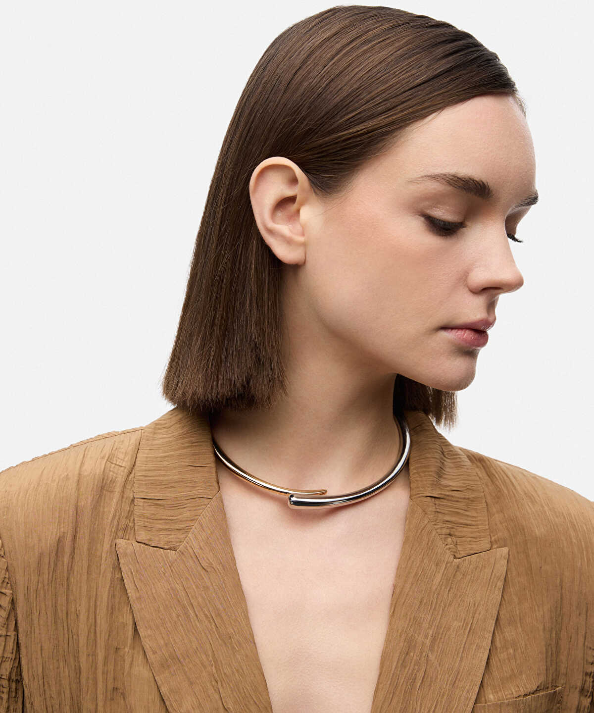 Two-Tone Rigid Necklace
