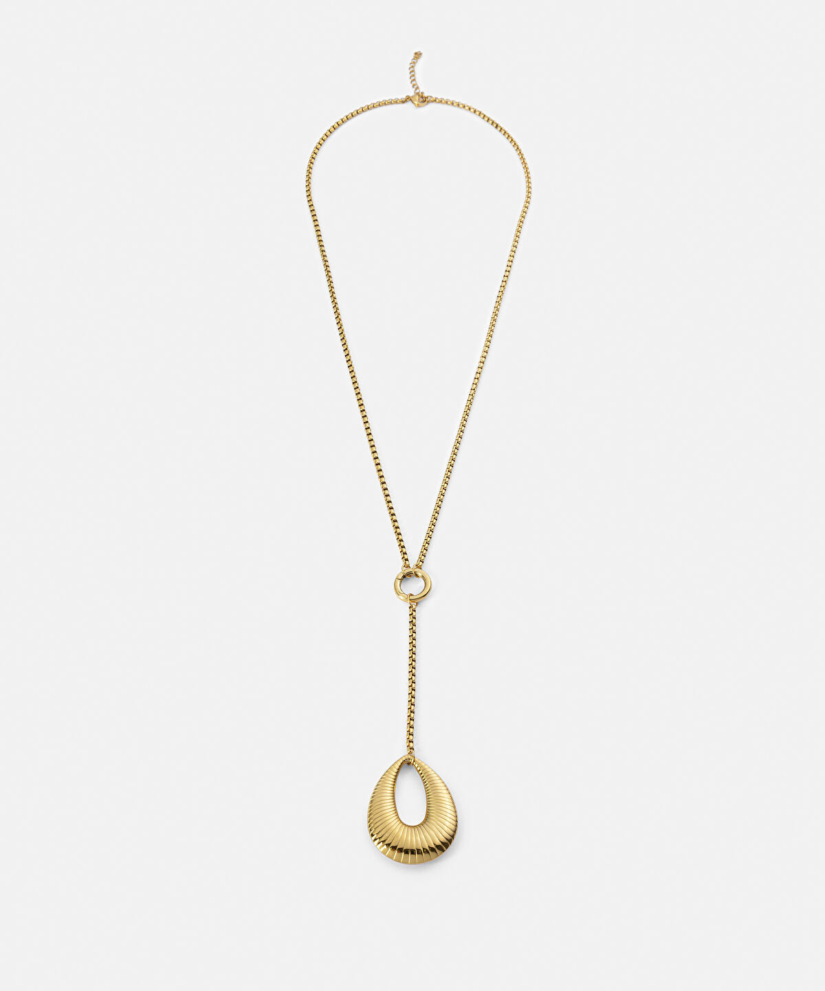 Textured Stainless Steel Necklace