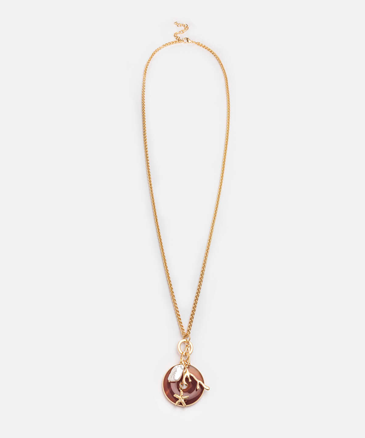 Mixed Pendant Long Chain Necklace