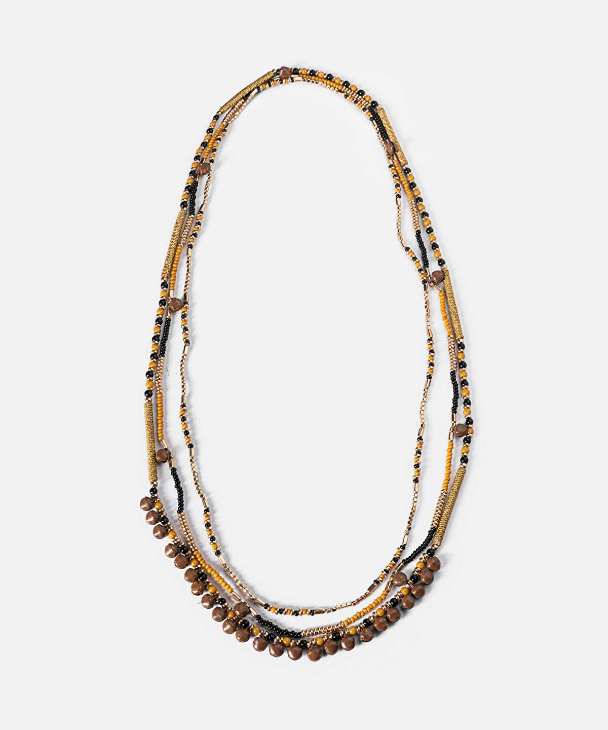 Mixed Beaded Long Necklace Set