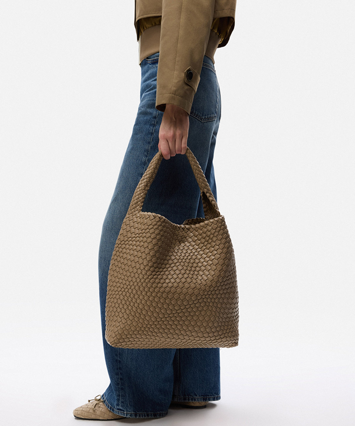 Lattice Slouchy Bag
