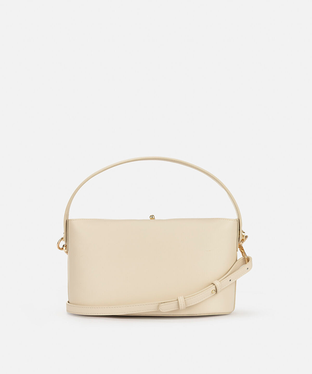 Beaded Strap Leather Effect Bag