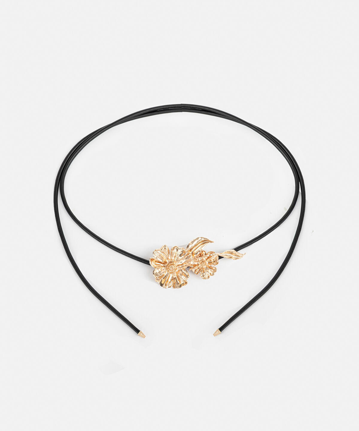 Cord Belt with Flowers