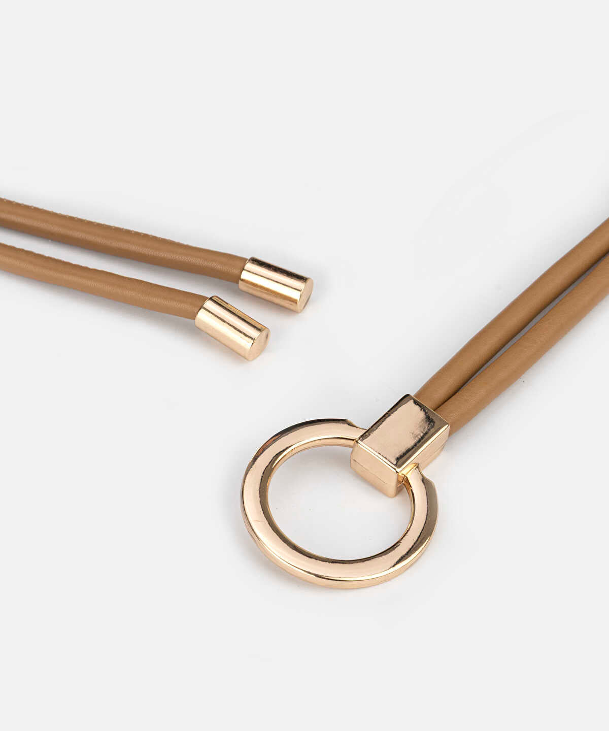 Round Buckle Cord Belt