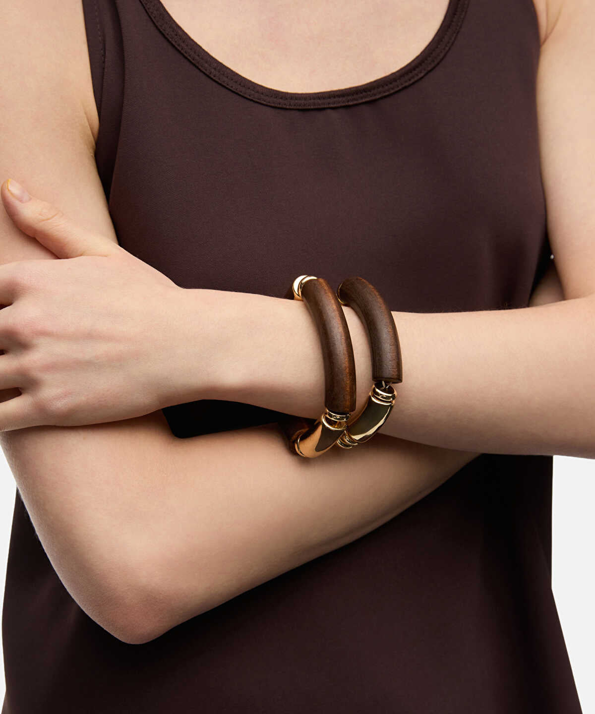 Wood Piece Bracelet Set