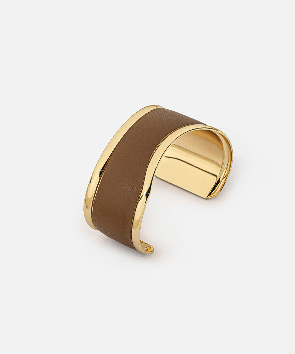 Leather Effect Plate Bracelet