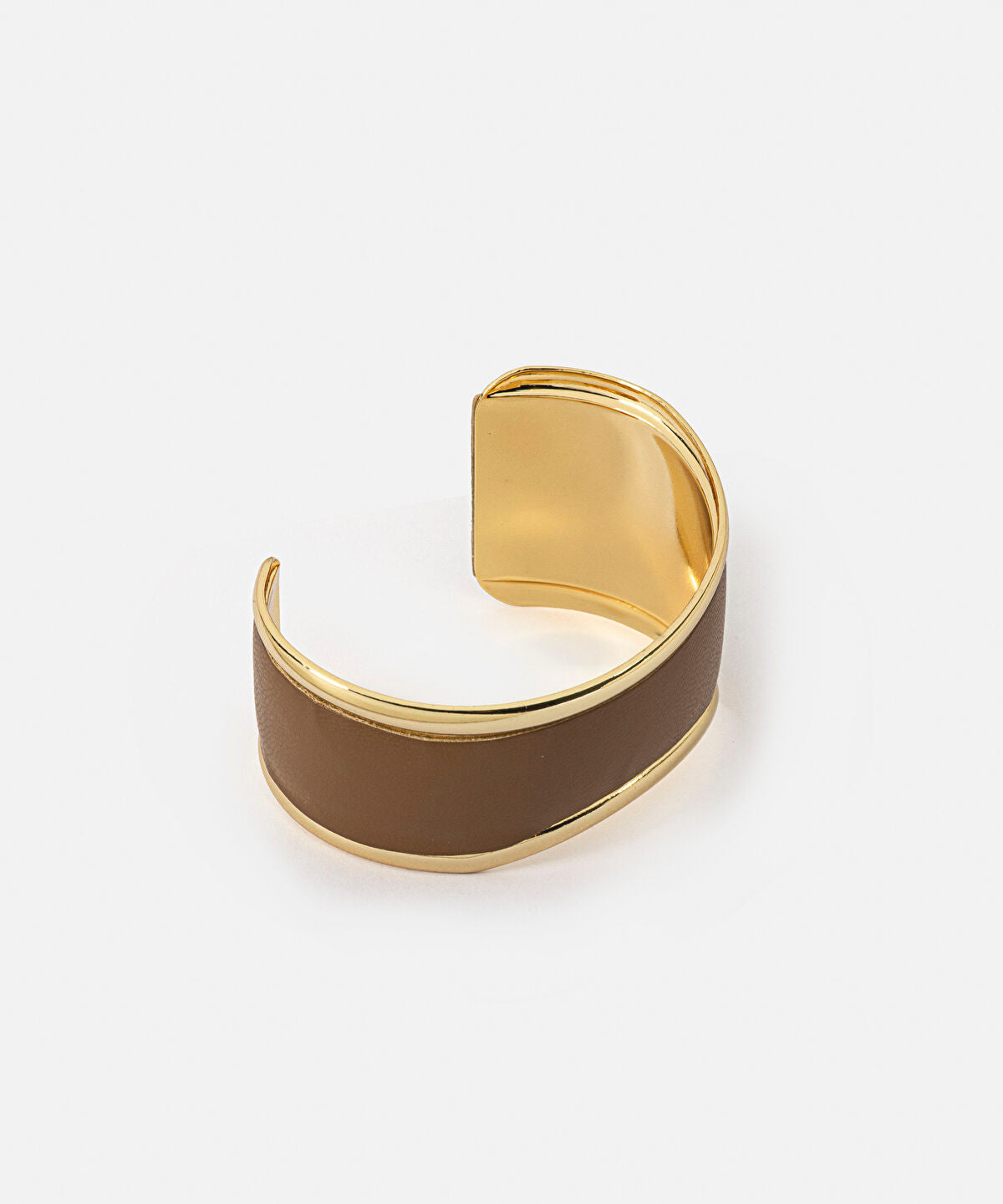 Leather Effect Plate Bracelet