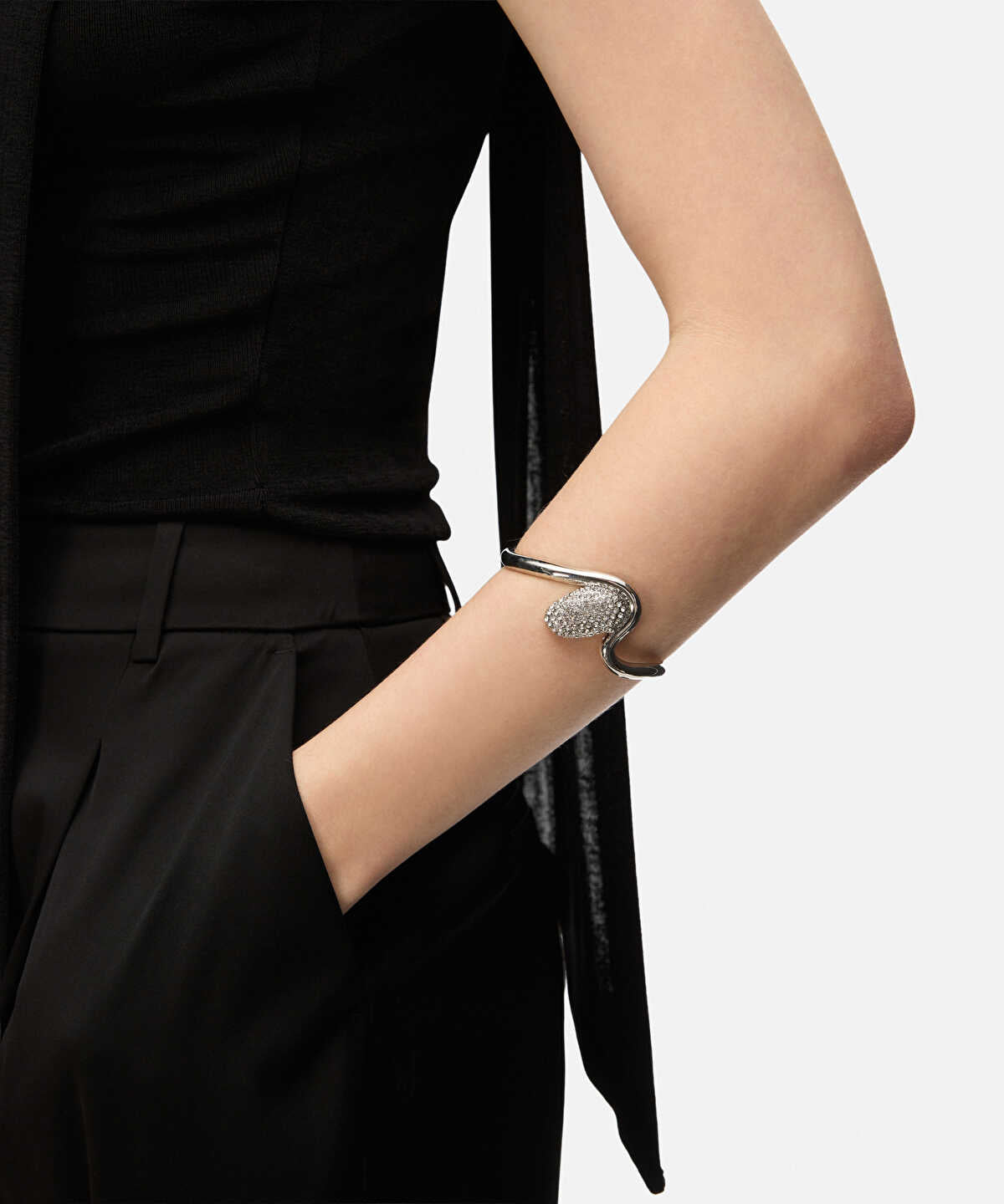 Rhinestone Metal Bracelet
