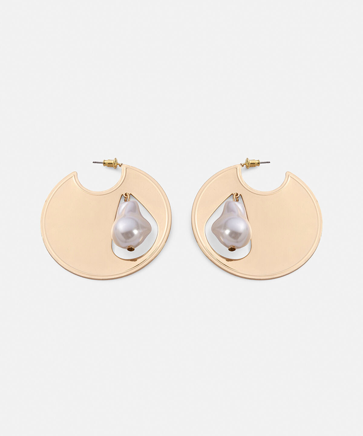 Faux Pearl Embellished Earrings