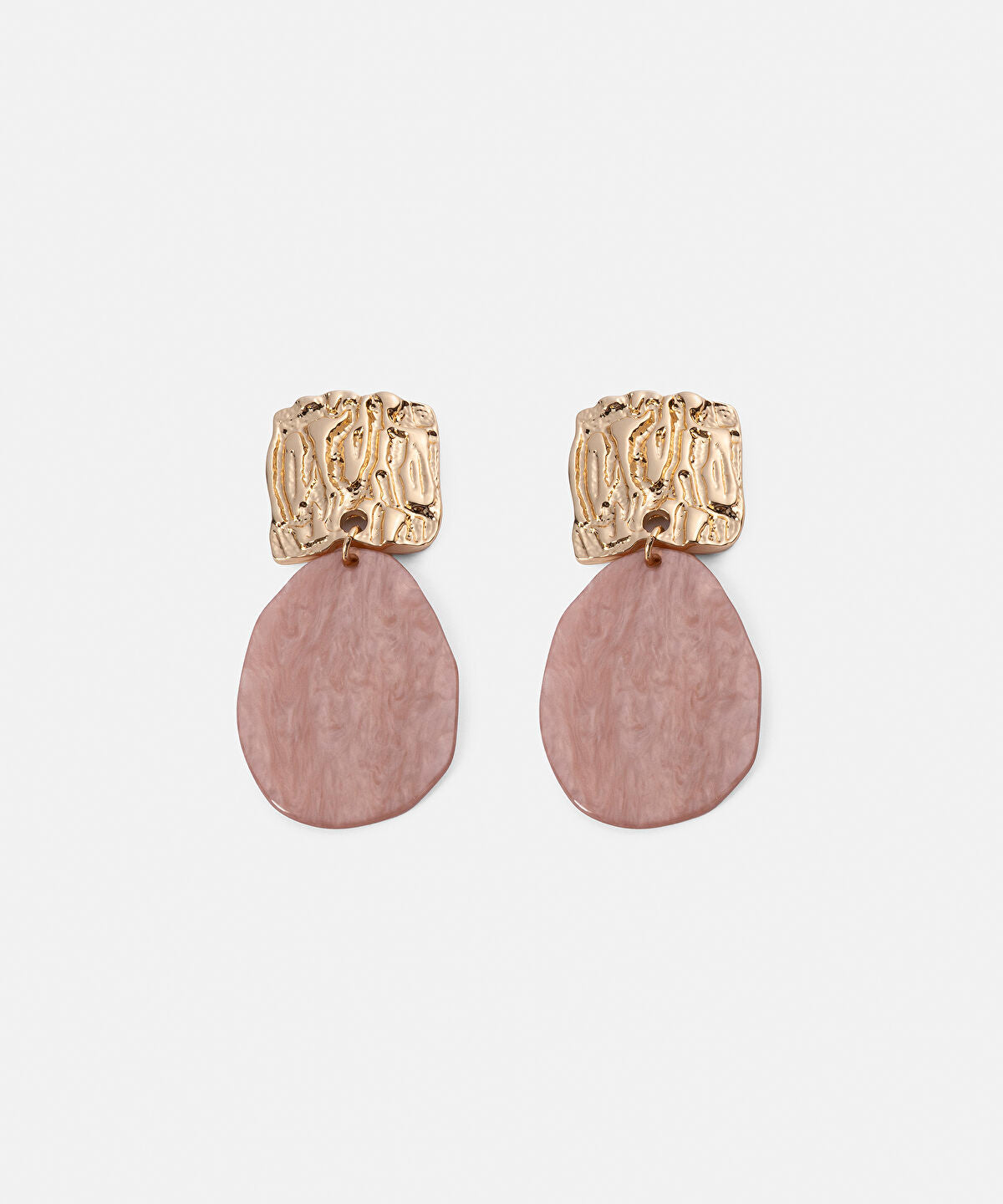 Combined Textured Resin Earrings
