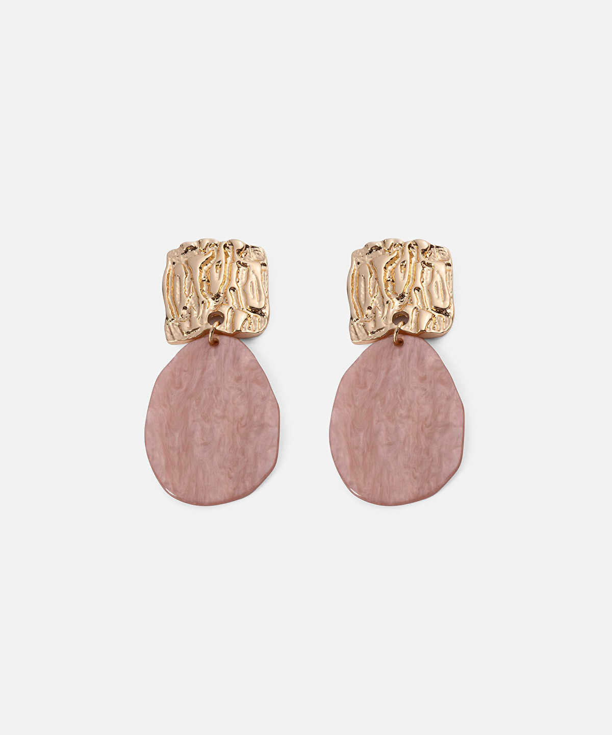 Combined Textured Resin Earrings